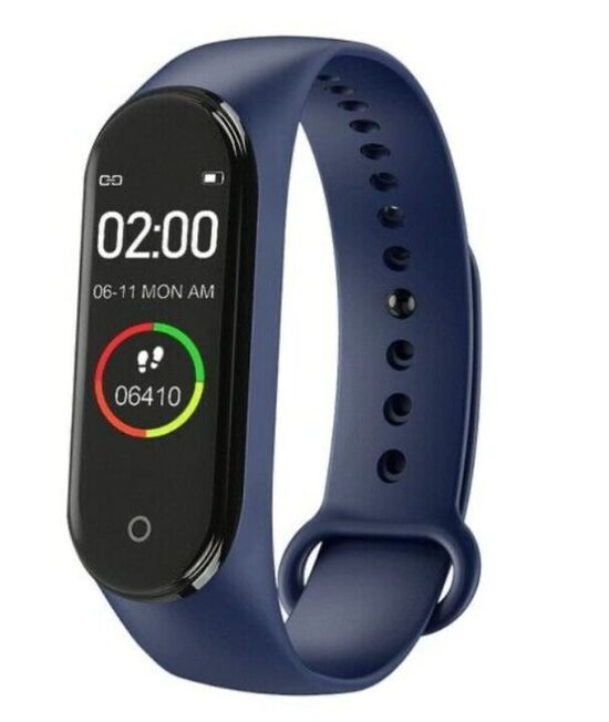 Išmanioji apyrankė- laikrodis, mėlynas